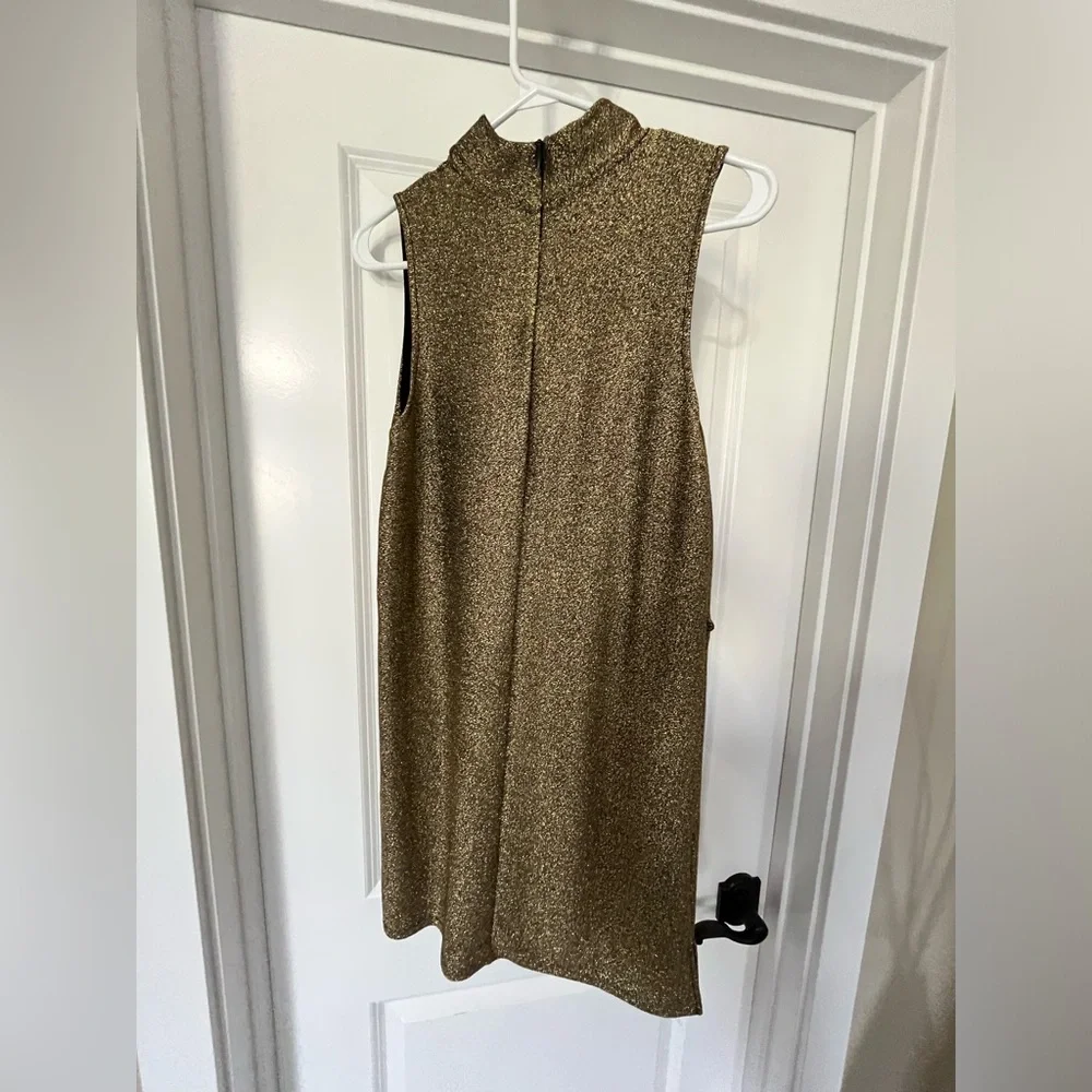 TOPSHOP Women Gold Top - Picture 3 of 4